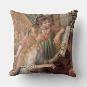 Almofada Pierre raparigas de Renoir um no piano