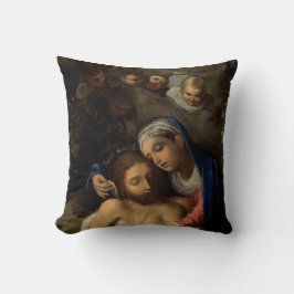 Almofada Pietà (Maria e Jesus) (por Adam Elsheimer)