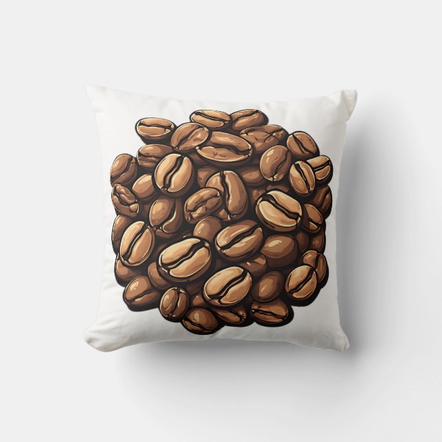 Almofada Pilha de Grãos de Café (Frente)