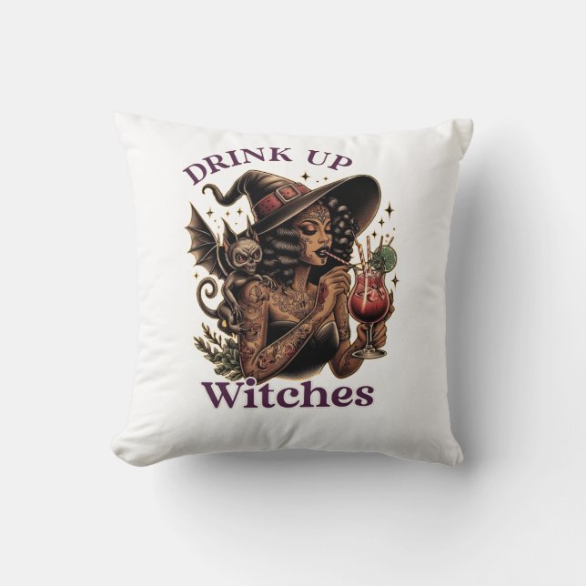 Almofada (Pillow) Beba com As Bruxas (Frente)