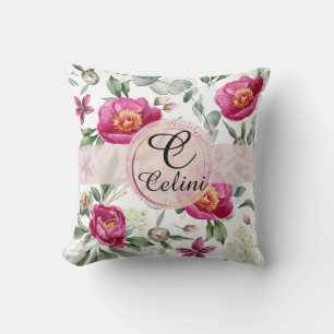 Almofada Pillow de lançamento padrão sem emenda de flor de