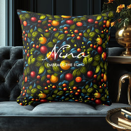 Almofada Pillow Decorativo com Desenho Floral Inspirado em 