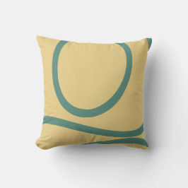 Almofada Pillow – Green Lines on Yellow