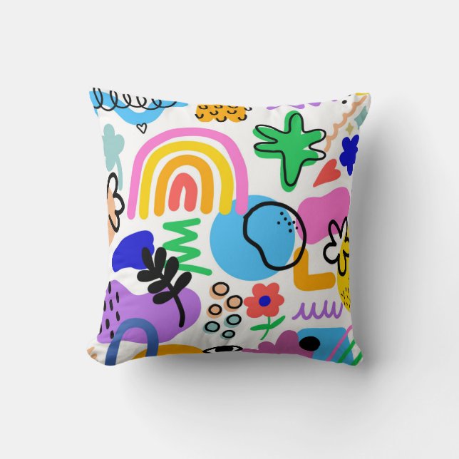 Almofada pillows with colorful abstract designs (Frente)
