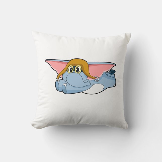 Almofada Piloto-piloto de elefante (Frente)