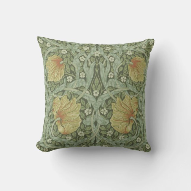 Almofada Pimpernel Pattern (por William Morris) (Frente)