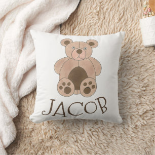 Almofada Pincel de Urso Castanho Pingado Animal Personaliza