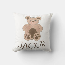 Almofada Pincel de Urso Castanho Pingado Animal Personaliza