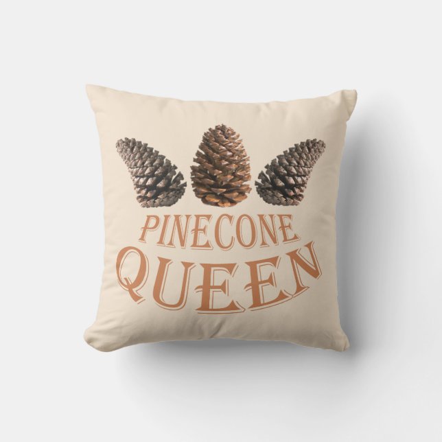 Almofada Pine cone rainha (Frente)