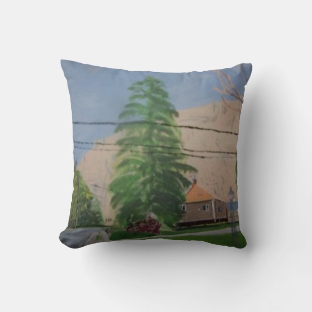 Almofada Pine Tree Throw Pillow, Throw Pillow 16" x 16" (Frente)
