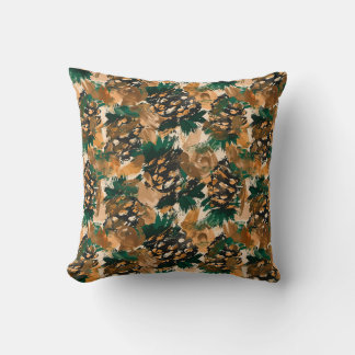 Almofada Pinecones de Aquarela Abstrato russa
