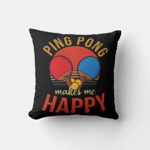 Almofada Ping Pong me faz feliz Mesa Design