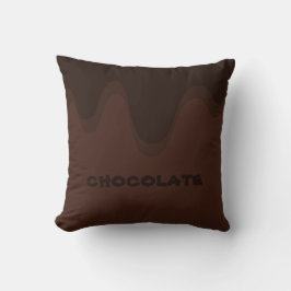 Almofada pingando travesseiro decorativo de chocolate
