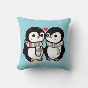 Almofada Pinguim Amor de Inverno Personalizado