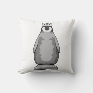 Almofada Pinguim como peça de xadrez King