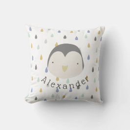 Almofada Pinguim de Cute de Nome Personalizável