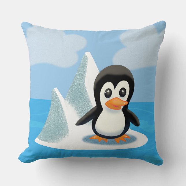 Almofada Pinguim em um Iceberg (Frente)