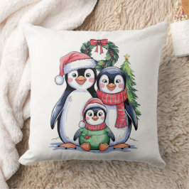 Almofada Pinguim Engraçado Coincrível com o pijama da famíl