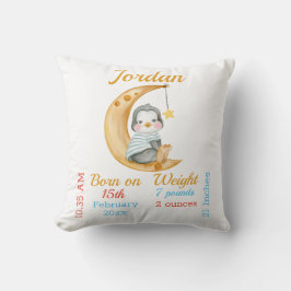 Almofada Pinguim Half Moon Baby Stats