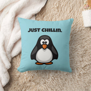 Almofada Pinguim legal do desenho animado - Apenas Enroland