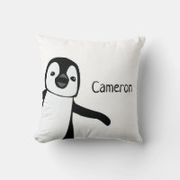 Pinguim personalizado preto e branco | Bebê