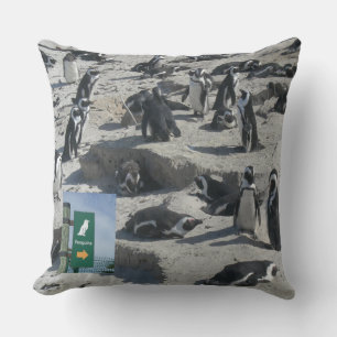Almofada Pinguins bonitos no Travesseiro decorativo de prai