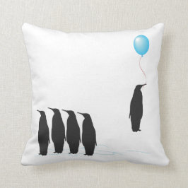 Almofada Pinguins com o travesseiro do coxim do balão