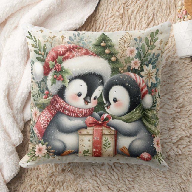 Almofada Pinguins de Natal 5 (Cobertor)