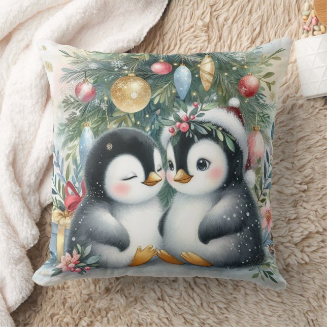 Almofada Pinguins de Natal 6 (Cobertor)