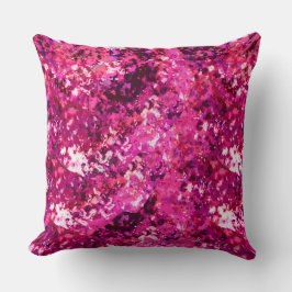 Almofada Pink Abstract Splatter Throw Pillow 