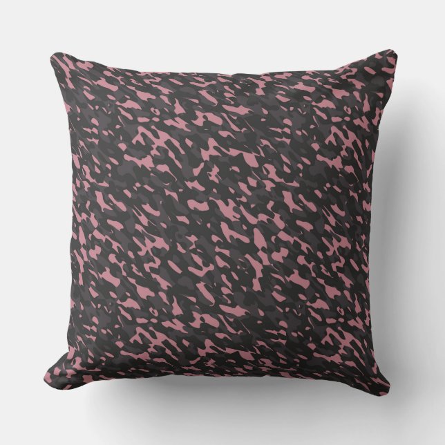 Almofada pink and gray camo abstract (Frente)