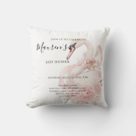 Almofada Pink Bow Girl Baby Shower 