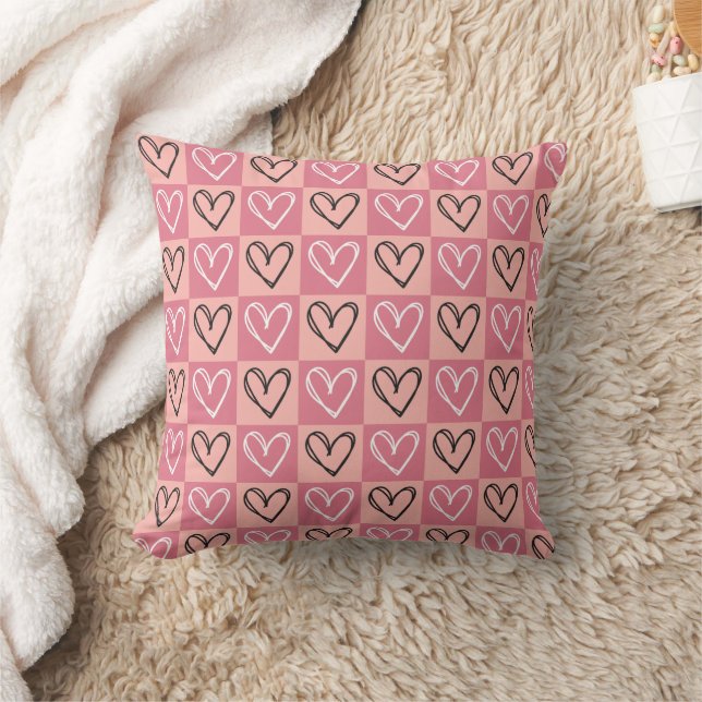 Almofada Pink Coquete Hearts (Cobertor)