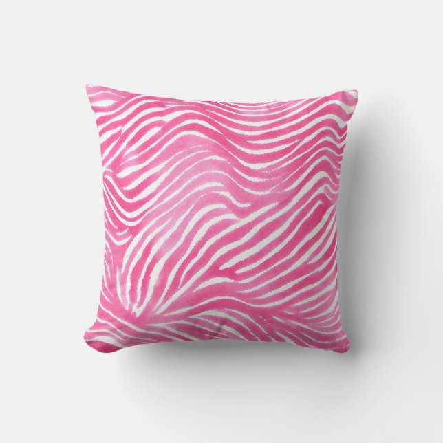 Almofada Pink Design Pillow, Pink Watercolour Aesthetic (Frente)