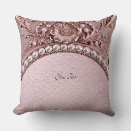 Almofada Pink Flower Throw Pillow