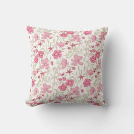 Almofada Pink Flowers Allover Motif – Elegant floral