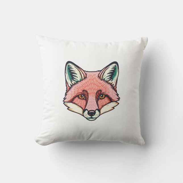 Almofada Pink fox Face (Frente)