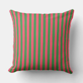 Almofada Pink Green Stripes,Lovely,Modern, Simple, Trendy