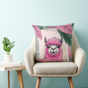 Almofada Pink Happy Smiling Lama