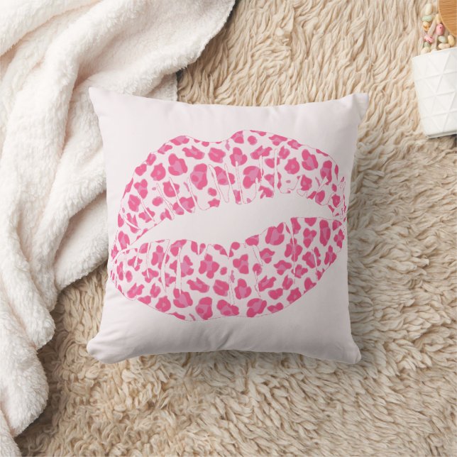 Almofada Pink Leopard Kiss (Cobertor)
