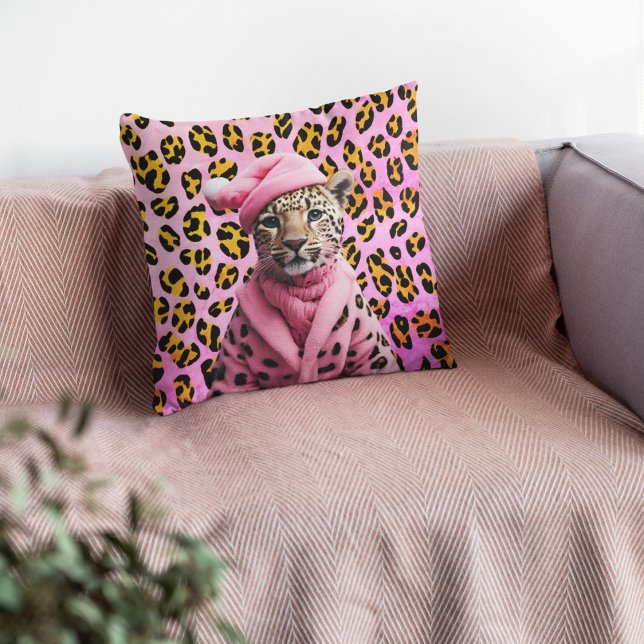 Almofada Pink Lepard Natal Jaguar Cushion (Criador carregado)