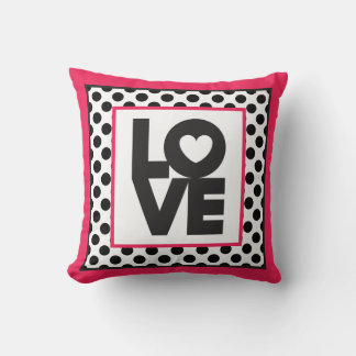 Almofada Pink Love Black Pontos