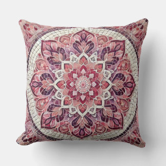 Almofada Pink Mandala Patterno: Gentil Arte Mosaica