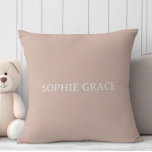 Almofada Pink Sandstone Typography Baby Shower<br><div class="desc">Pink Sandstone Typography Baby Shower suite. Personalize with your details easily and quickly, simply press the customize it button. Matching items to complete your event collection are available in our Zazzle store!</div>