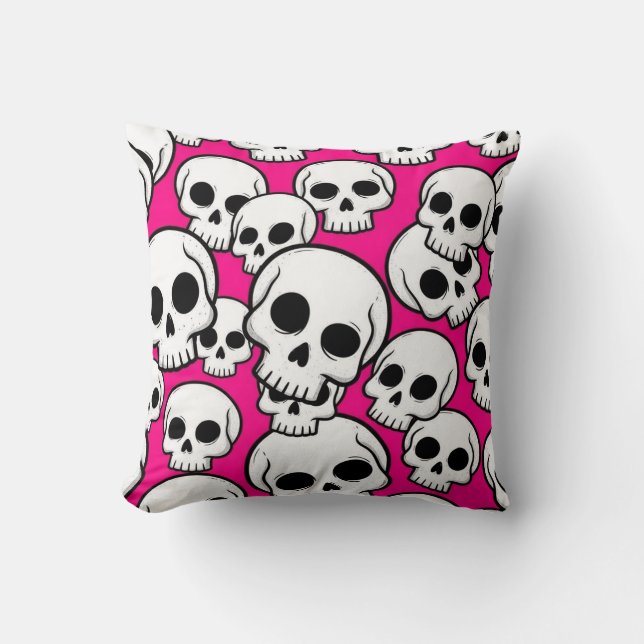 Almofada Pink Skull Pattern (Frente)
