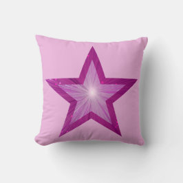 Almofada Pink Star impresso travesseiro decorativo quadrado