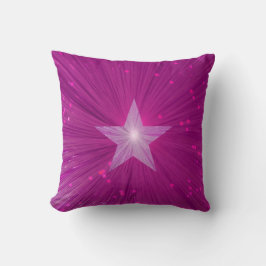 Almofada Pink Star impresso travesseiro decorativo quadrado