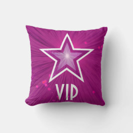 Almofada Pink Star 'VIP' quadrado