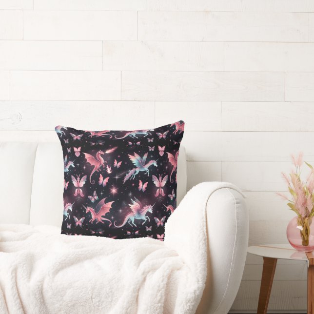 Almofada Pink Unicorn Dragon Mix (Sofá)