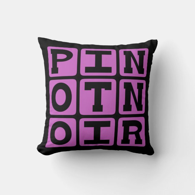 Almofada Pinot Noir, Vinho Tinto (Frente)